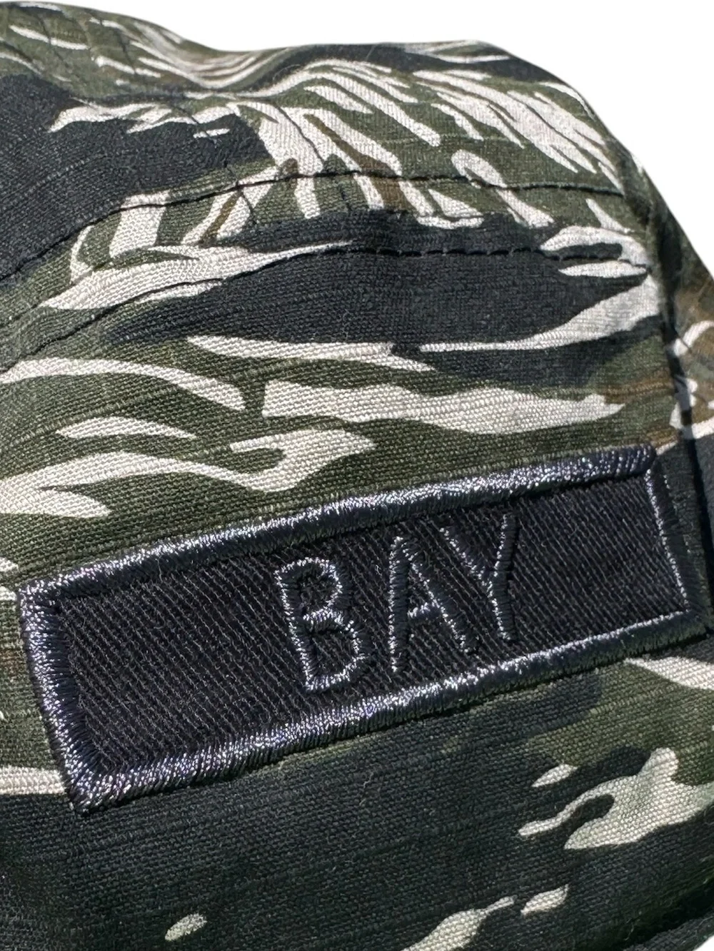 SF BAY Camouflage Retro 80s Biking Running SKATE Hat Lime Green Brim NWT